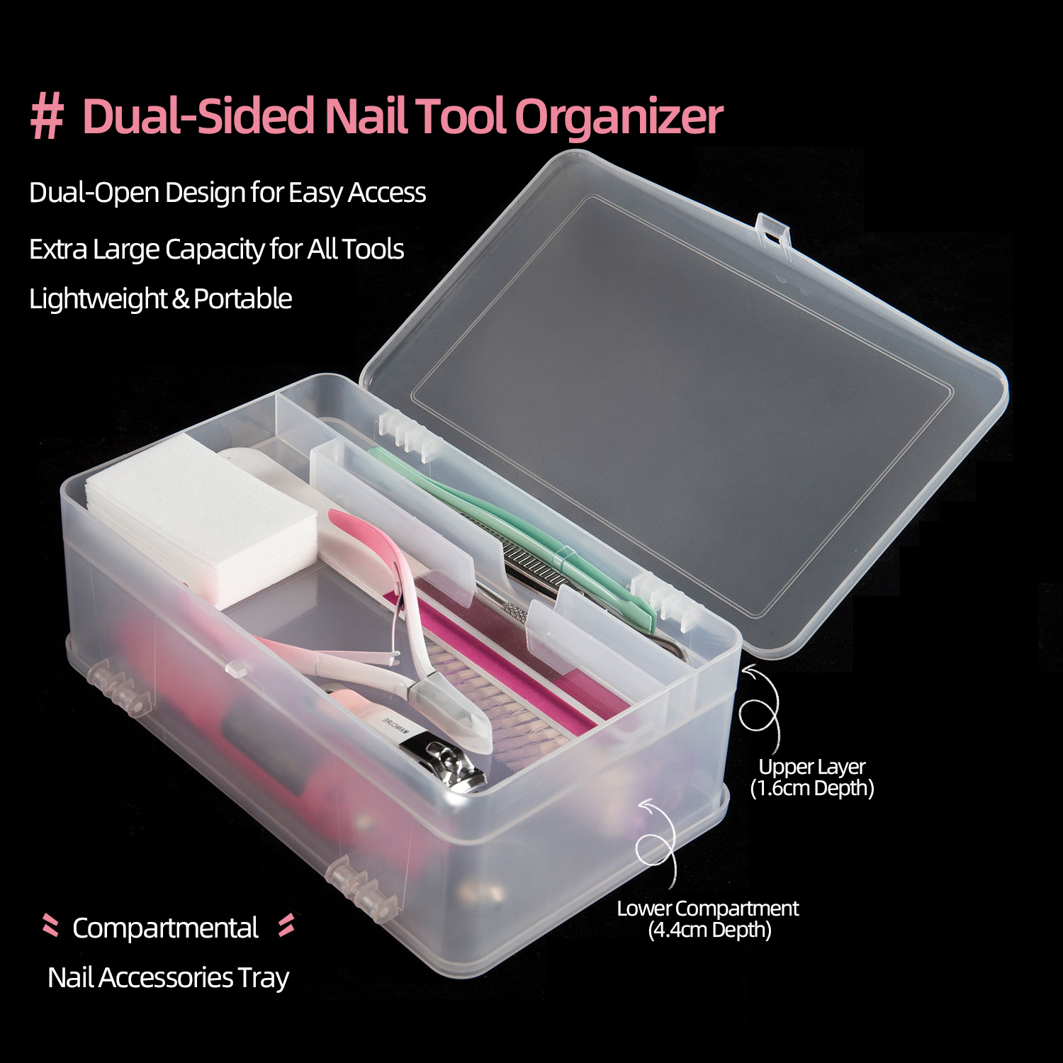 File Cabinet Drawer - Çift Açık 2 Katmanlı Süper Kapasiteli