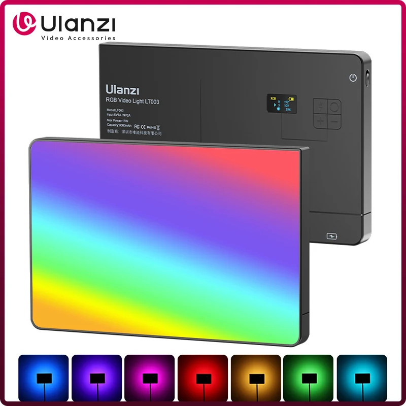 Zoom Lighting Kit - Ulanzi LT003 RGB Video Işığı Tam