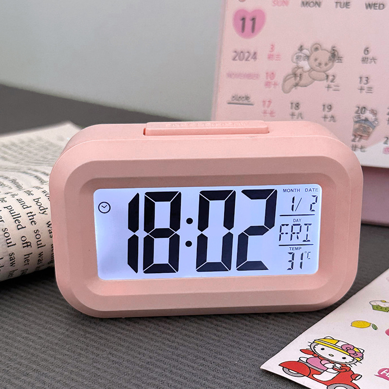 Led Desk Clock - Öğrenci Başucu Dijital LED Işıklı Çalar