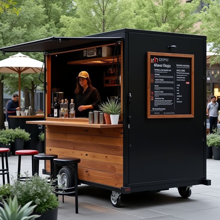 Home Office Shed - 10ft 20ft Açılır Kapanır Modifiye Restoran