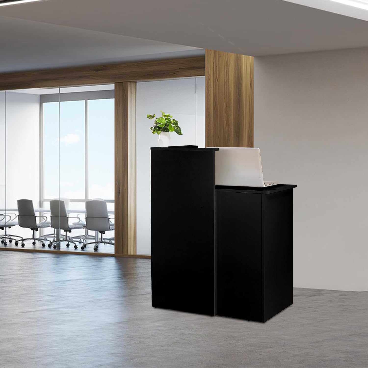 Desk Drawer Small - Küçük Resepsiyon Masası, Tezgahlı, İki Kilitlenebilir