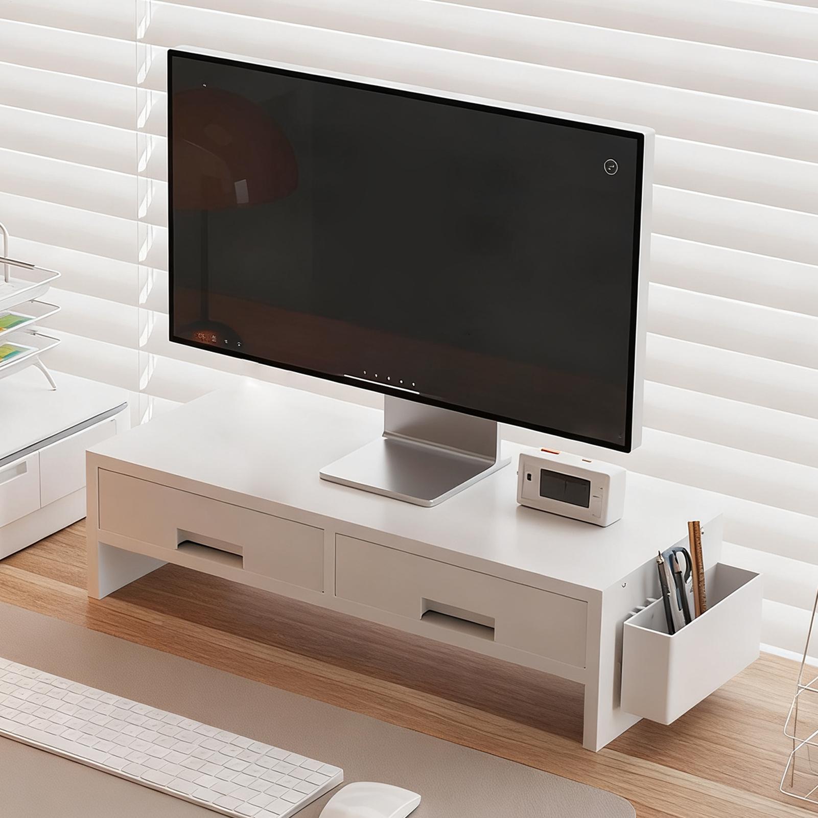 Desk Drawer Small - Masa Monitörü Standı Yükseltici Çift Çekmeceli