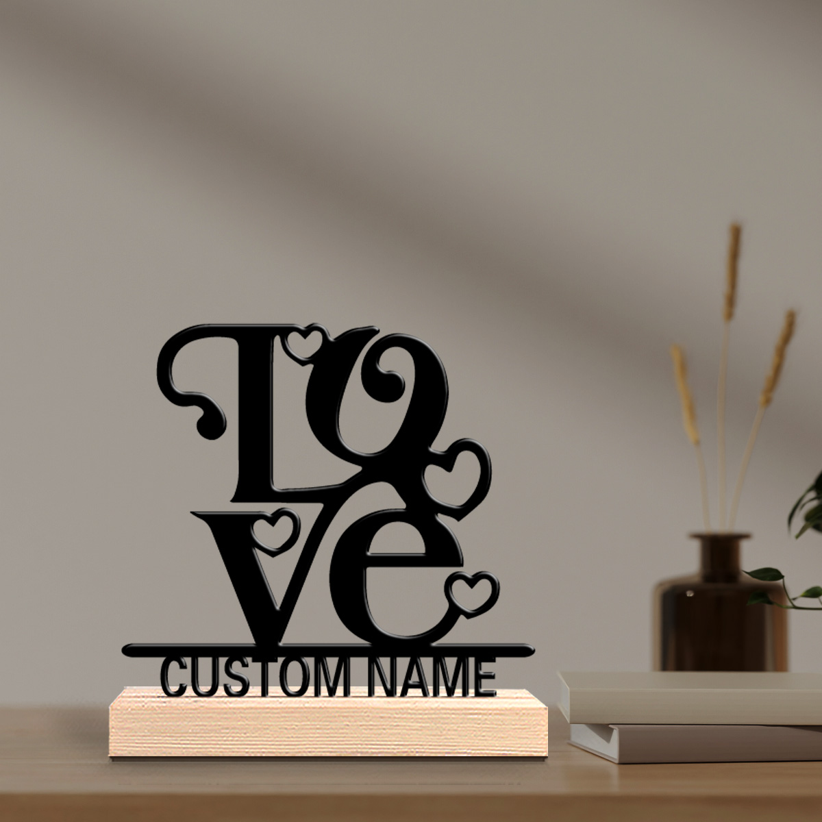 Home Office Industrial Style - 1 adet Romantik Kişiselleştirilmiş Özel aşk