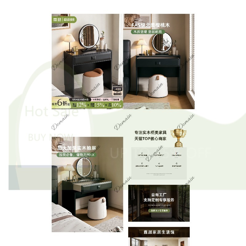Desk Drawer Small - L44 İtalyan Küçük Masif Ahşap Tuvalet