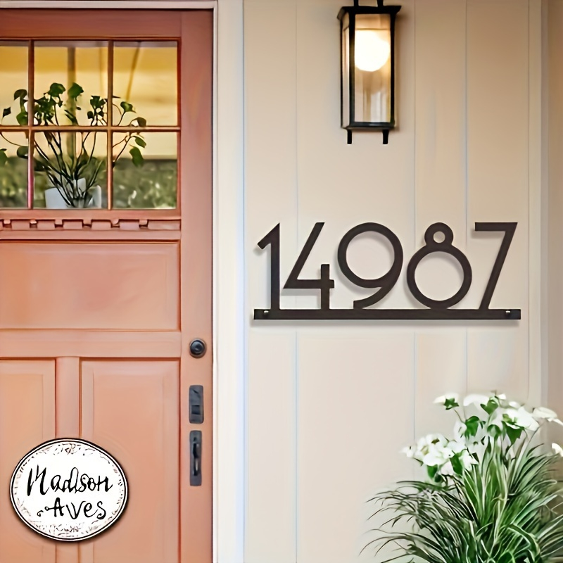 Home Office Number - Kişiye Özel El Yapımı Metal Adres