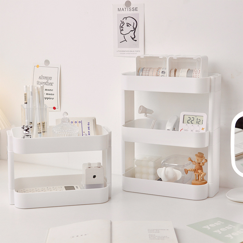 Desk Drawer Small - Çok Fonksiyonlu Raflar Çift Katmanlı Depolama