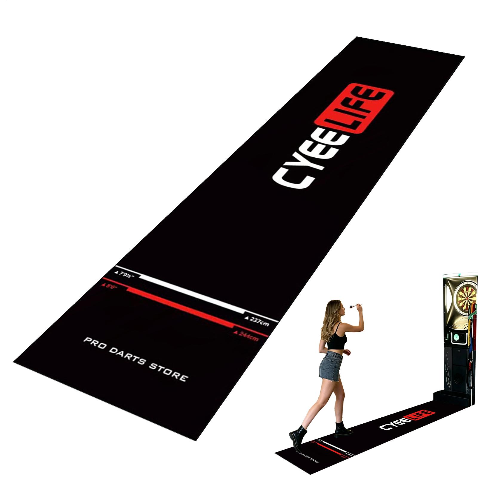 Home Office Rug - Kaymaz Dart Matı, Atış Çizgileri, Ağır