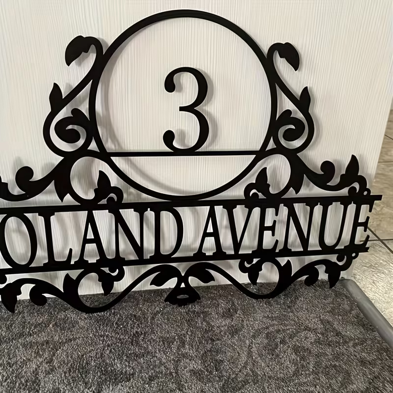 Özel Metal Ev Numarası ve Soka - Home Office Number incelemesi ve fiyatı