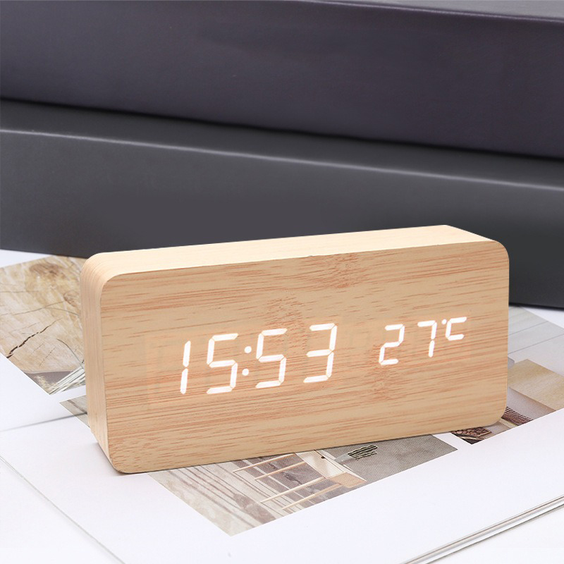 Ahşap Dijital Çalar Saat, Saat - Led Desk Clock incelemesi ve fiyatı