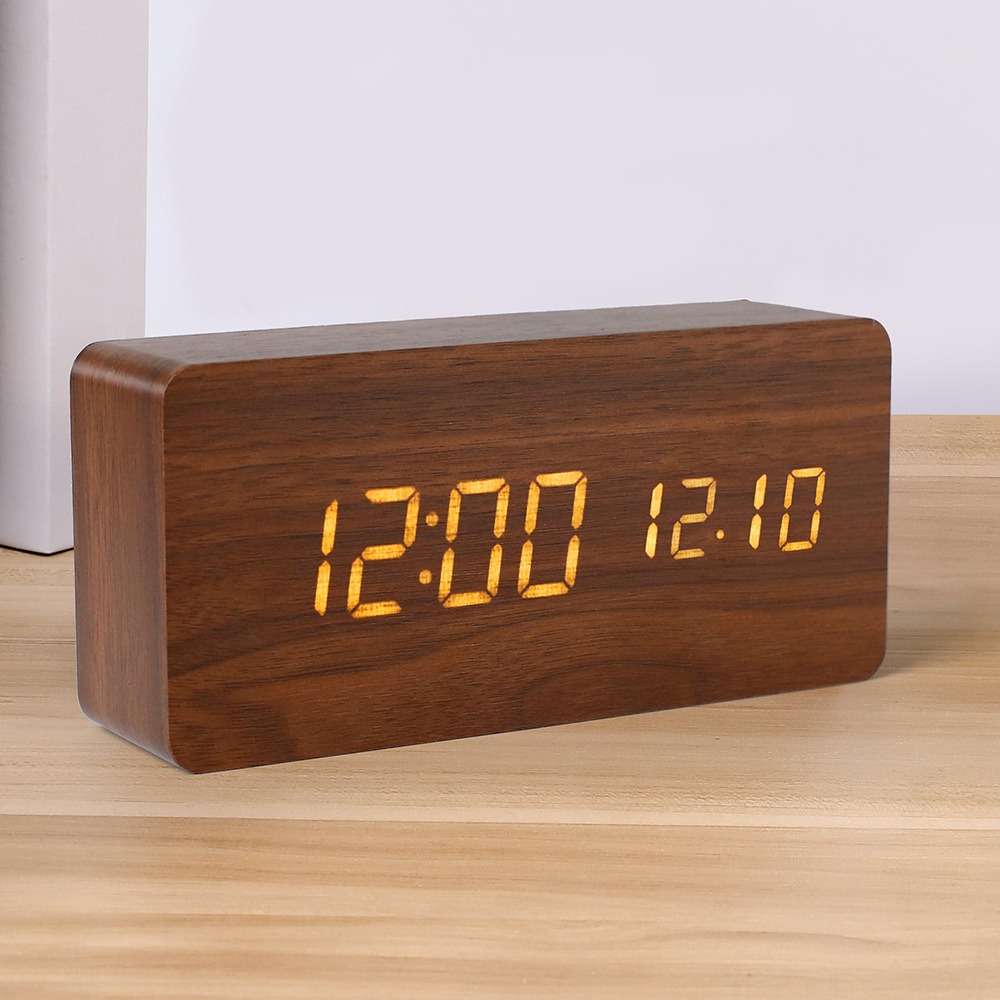 Ahşap Dijital Çalar Saat, Saat - Led Desk Clock incelemesi ve fiyatı