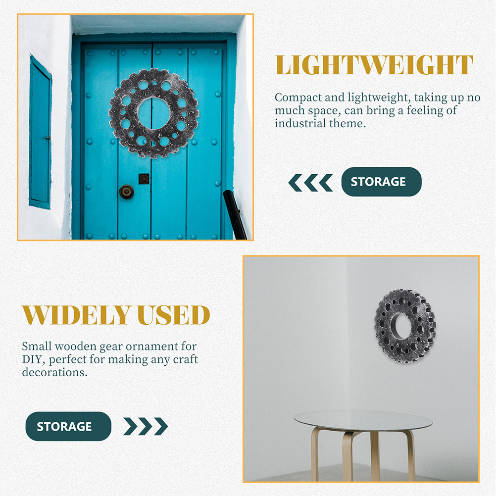 2 Adet Ahşap Retro Dişli Duvar - Home Office Industrial Style incelemesi ve fiyatı