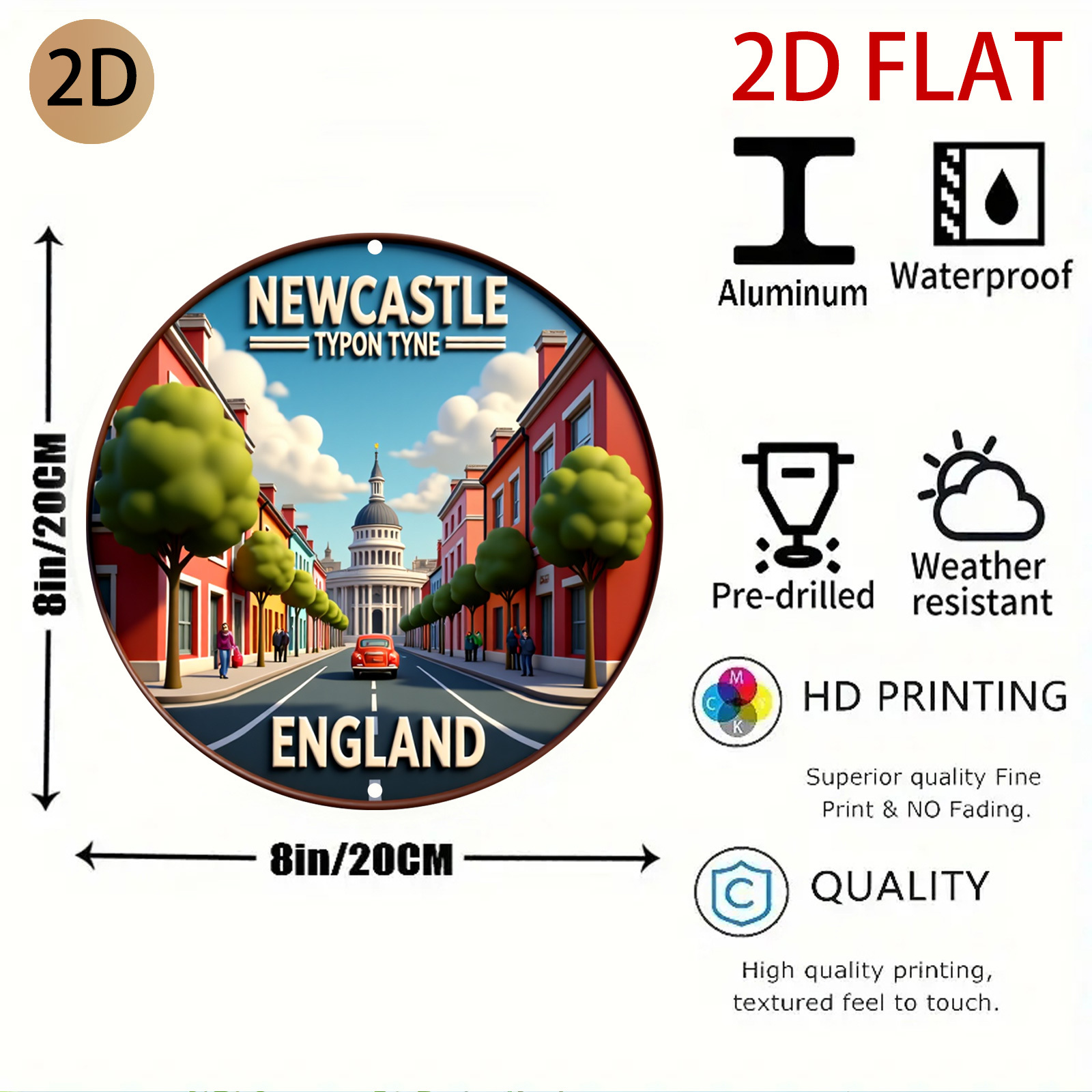 2D Düz, 2d Düz Dairesel Newcas - Home Office England incelemesi ve fiyatı