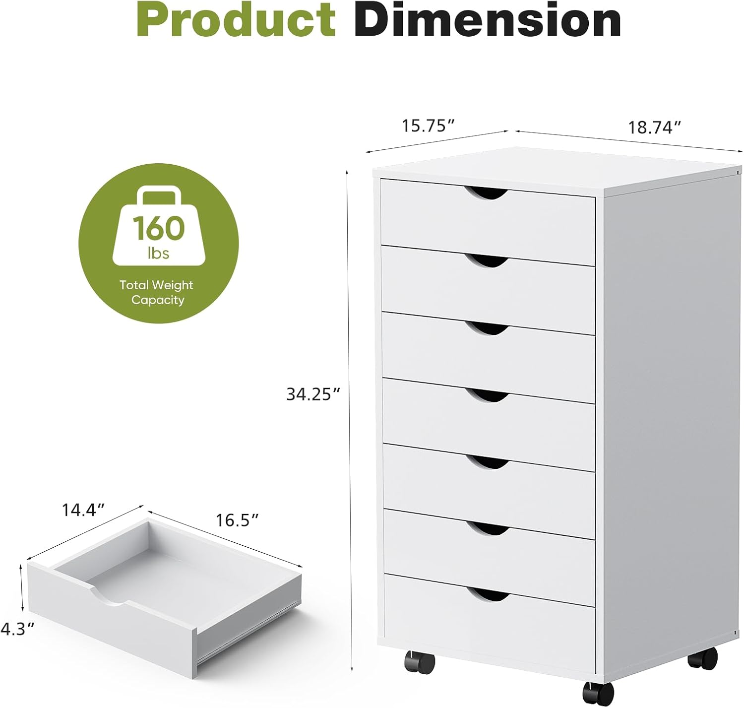 7 Çekmeceli Tekerlekli Depolam - Desk Drawer Small incelemesi ve fiyatı