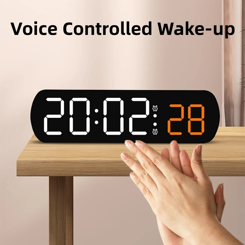 Ses Kontrolü dijital alarm zam - Led Desk Clock incelemesi ve fiyatı